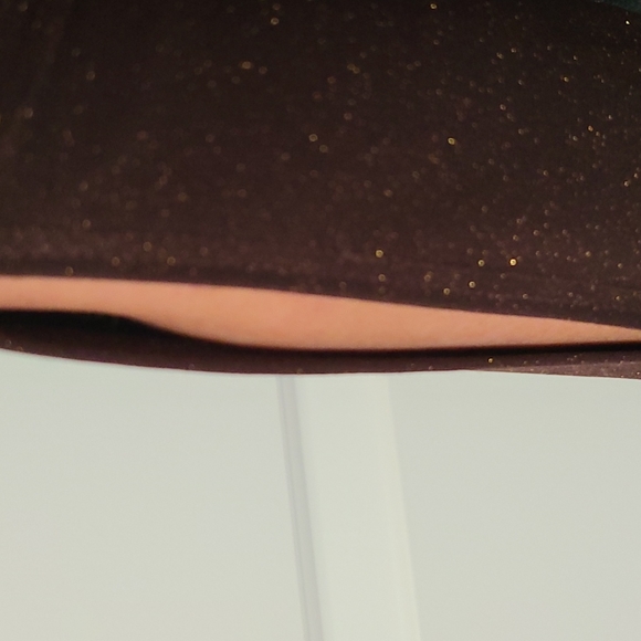 2/$25 Pretty cut out sleeve, boat neck top, brown with gold flecks - Picture 10 of 14